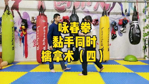 咏春拳黏手同时擒拿术 四
